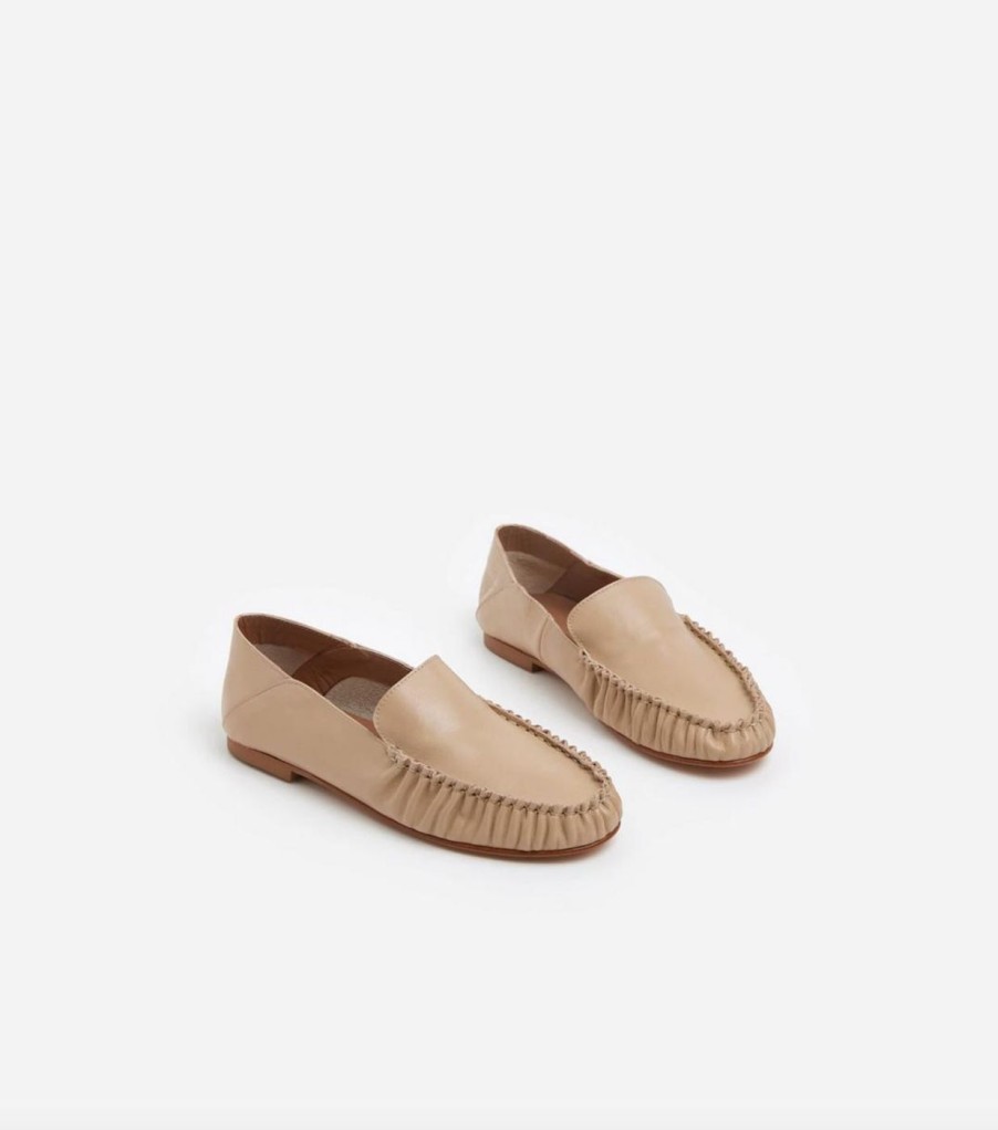 Flattered Beiget Nahka Loaferit Online