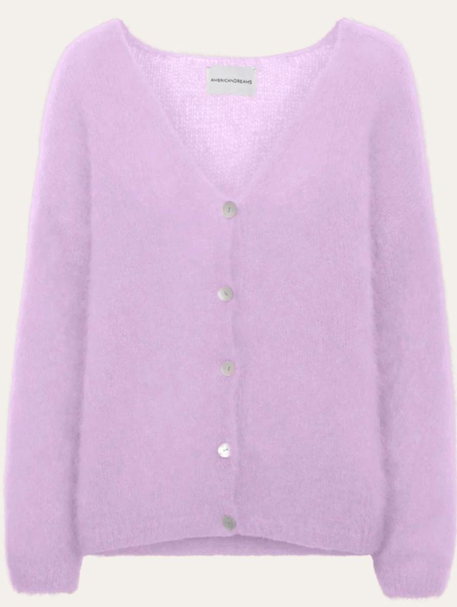 Kevään uutuudet American Dreams Cornelia Mohair Neuletakki Light Purple Tiirinkosken Tehdas Clearance