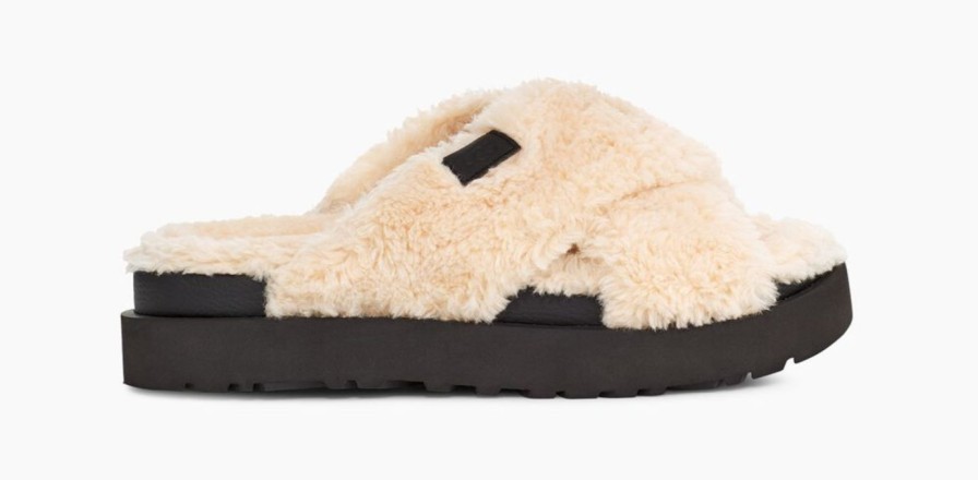 UGG Ugg Fuzz Sugar Cross Slide Best