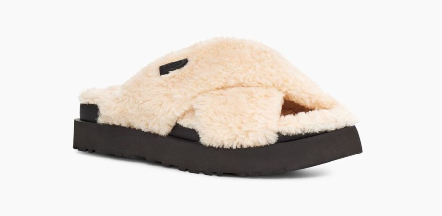 UGG Ugg Fuzz Sugar Cross Slide Best